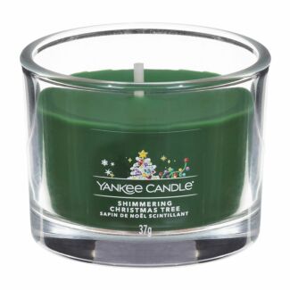 Shimmering Christmas Tree Single Signature Filled Votive