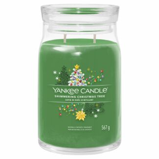 Shimmering Christmas Tree Signature Large Jar Candle