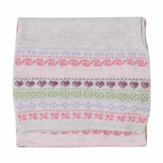 Pink Nordic Pull Through Scarf