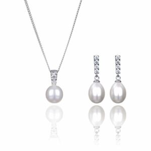 Pearl & Crystal 2 Piece Jewellery Set