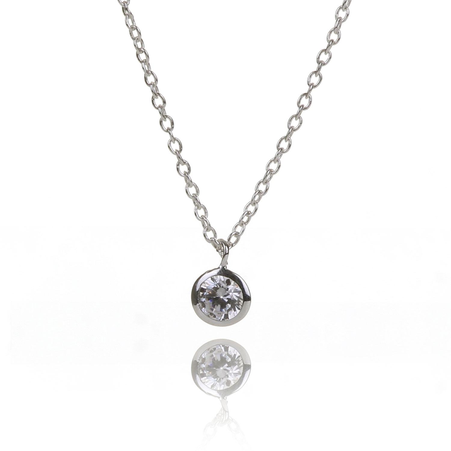 Elements Clear CZ Necklace