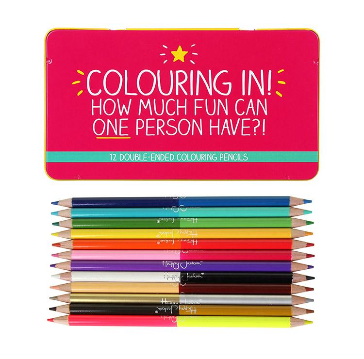 Happy Jackson Double-Ended Colouring Pencils - 7.64 Happy Jackson Double-Ended Colouring Pencils