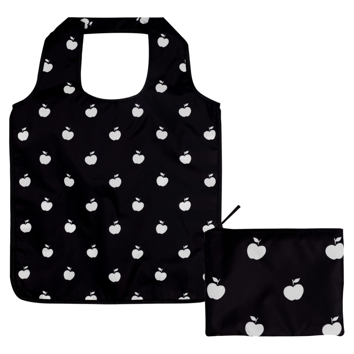 Kate Spade New York Black & White Apple Dot Reusable Shopper Tote | Campus  Gifts