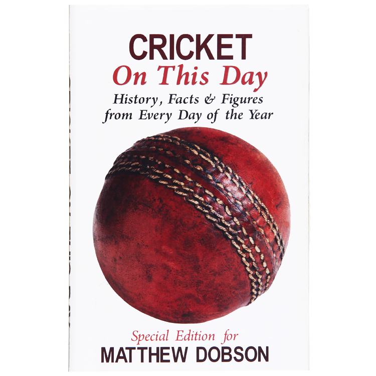 Personalised Cricket On This Day Book - 13.46 Personalised Cricket On This Day Book