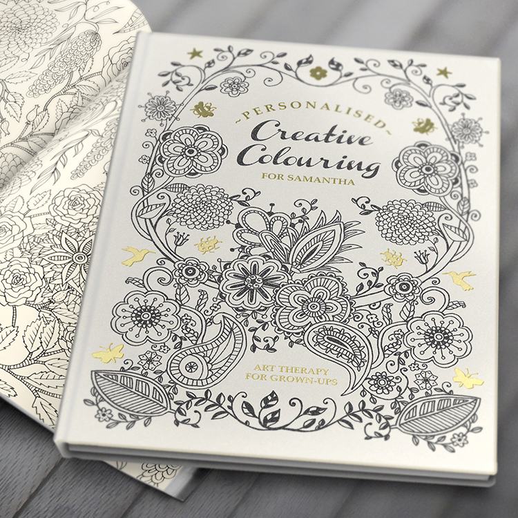 Personalised Creative Colouring Hardback Book - 23.99 Personalised Creative Colouring Hardback Book