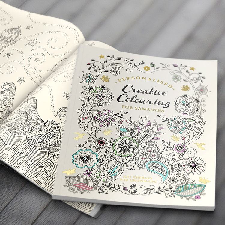 Personalised Creative Colouring Softback Book - 17.99 Personalised Creative Colouring Softback Book
