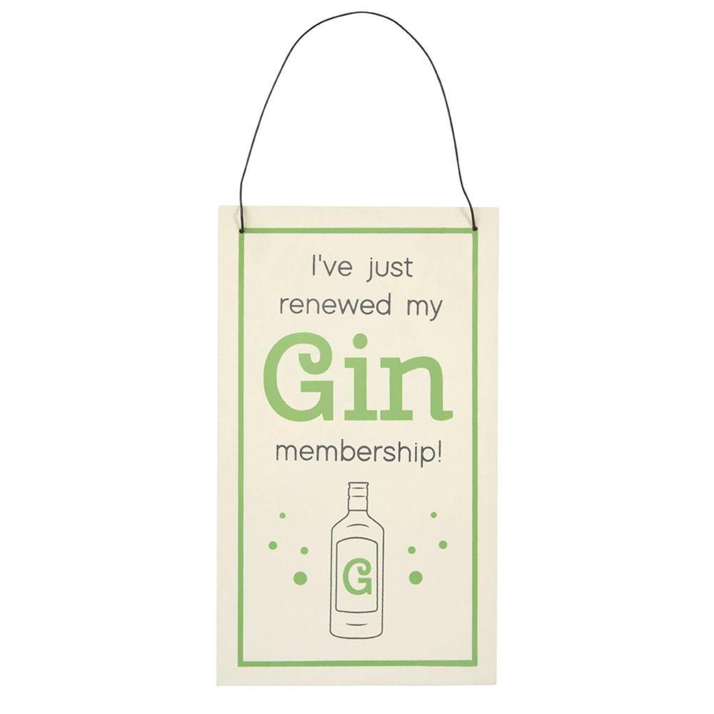 Transomnia Gin Lover Sign: Gin Membership