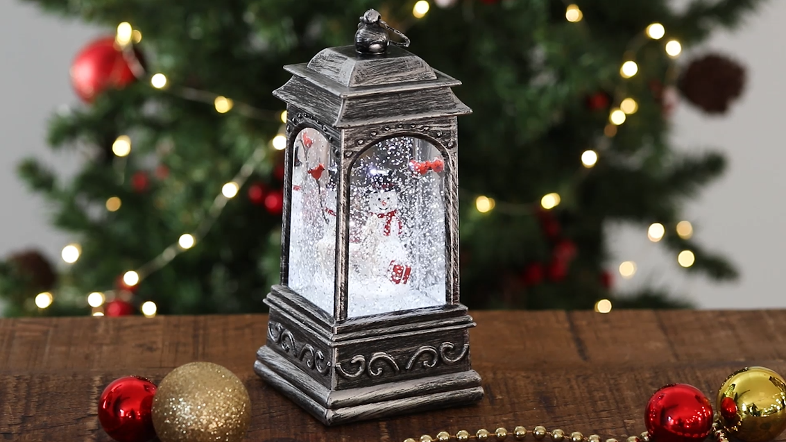 Snowman Glitter Water Spinner
