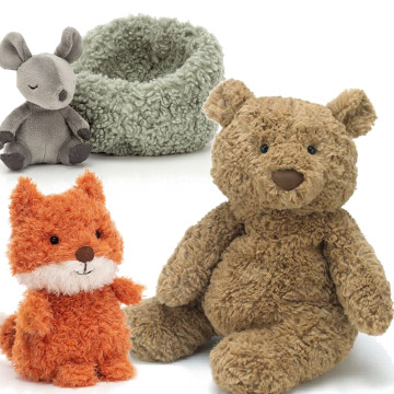 Jellycat woodland animals