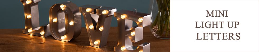 Mini LED Light Up Letters