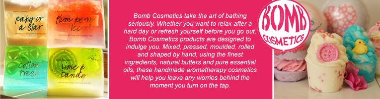 Bomb Cosmetics range of hand-made toiletries